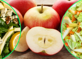 სალათები ვაშლით ნამდვილი ვიტამინების ბომბაა: 10 ყველაზე წვნიანი, მსუბუქი და სასარგებლო